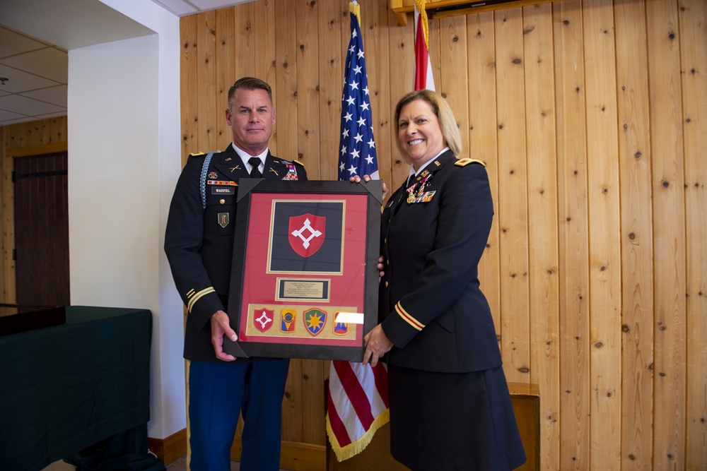Col. Cynthia Harkrider retires after more than 30 years of service.