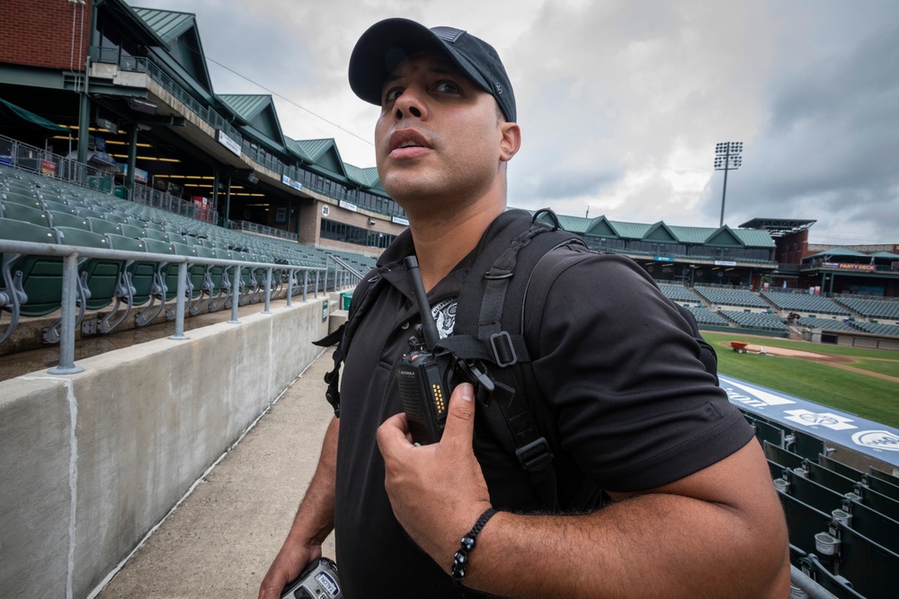 21st CST trains at ballpark