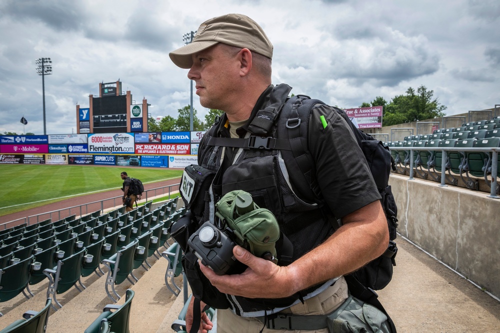 21st CST trains at ballpark