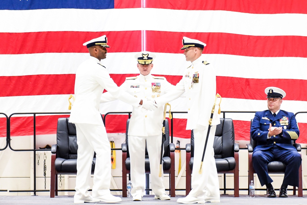 Air Station Houston holds change of command ceremony in Houston, Texas