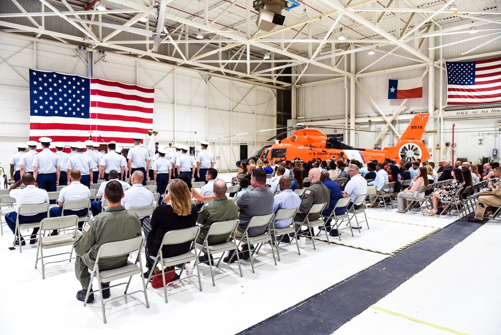 Air Station Houston holds change of command ceremony in Houston, Texas