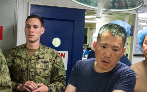 USS America: mass casualty drill