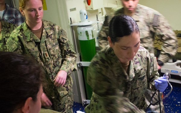 USS America: mass casualty drill