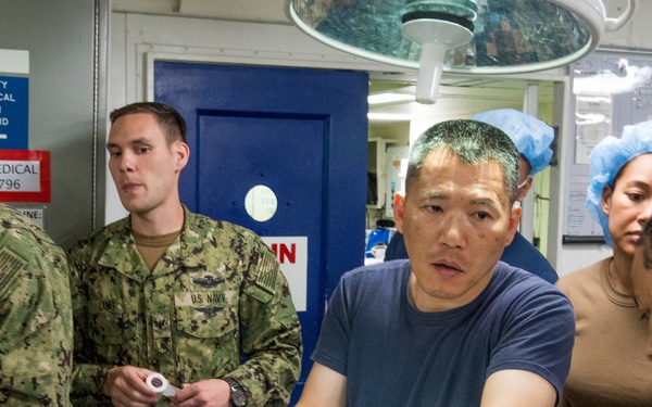 USS America: mass casualty drill