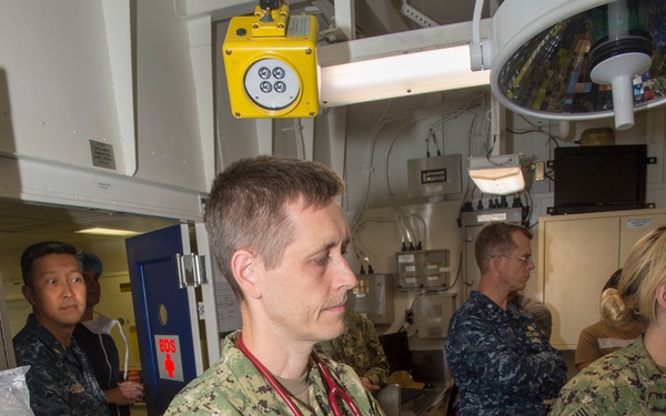 USS America: mass casualty drill