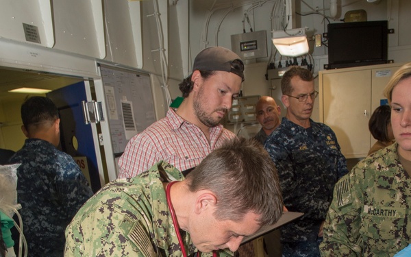 USS America: mass casualty drill