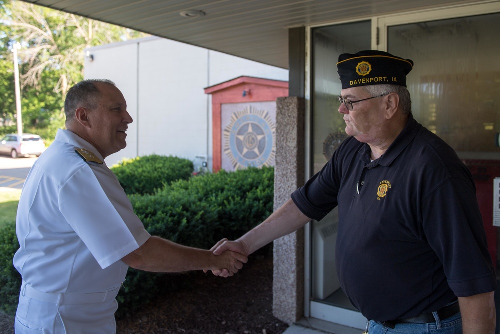 Navy Rear Admiral Speaks with American Legion Post 26