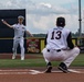 Navy Commanding Officer Throws First Pitch at River Bandits Game