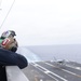 Sailors Watch Flight Operations