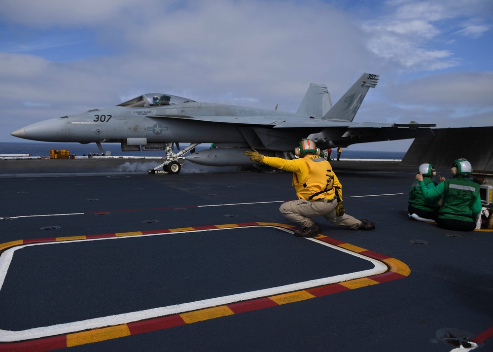 Nimitz Sailors Conduct Flight Operations