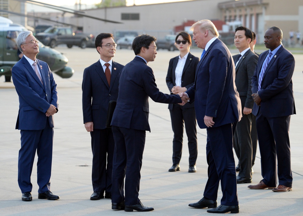President Trump visits South Korea