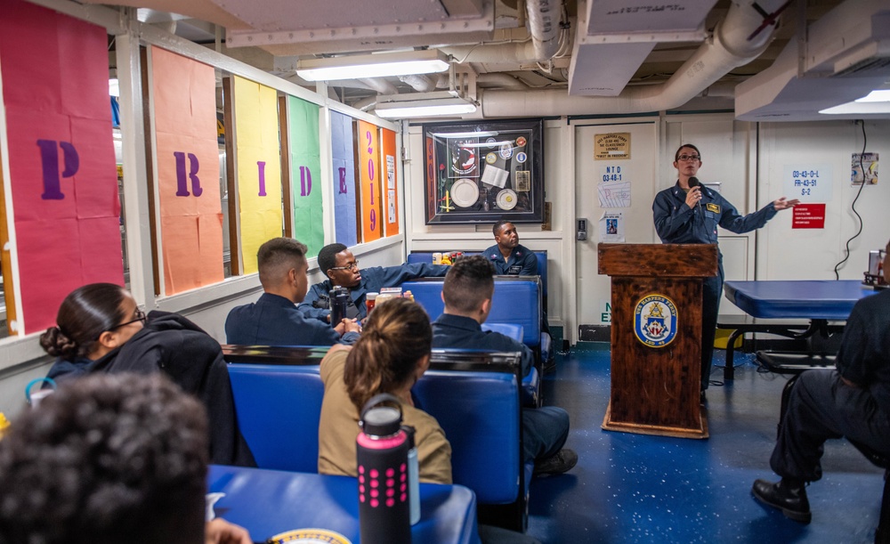 USS Harpers Ferry Celebrates Lesbian, Gay, Bisexual and Transgender Pride Month