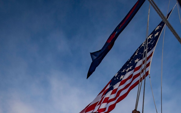 USS Michael Murphy and CNS Araucano Replenishment-at-Sea Exercise