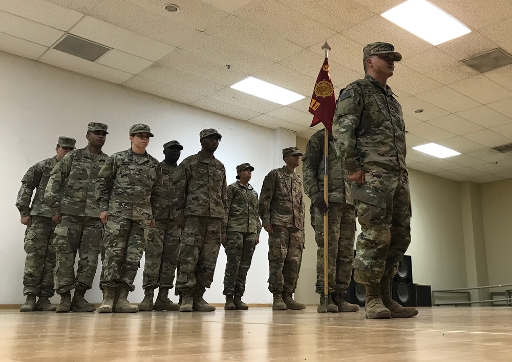 HHD 595th Transportation Brigade, Change of Command