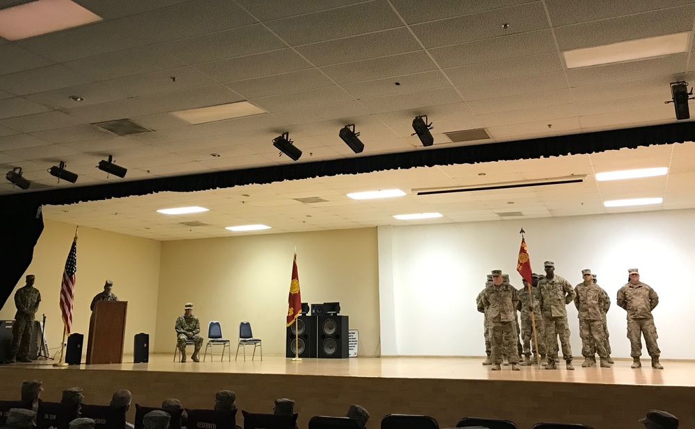 HHD 595th Transportation Brigade, Change of Command