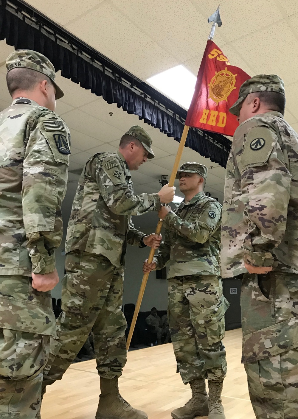 HHD 595th Transportation Brigade, Change of Command