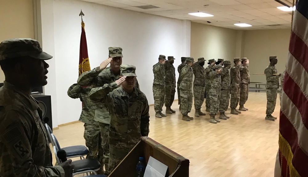 HHD 595th Transportation Brigade, Change of Command