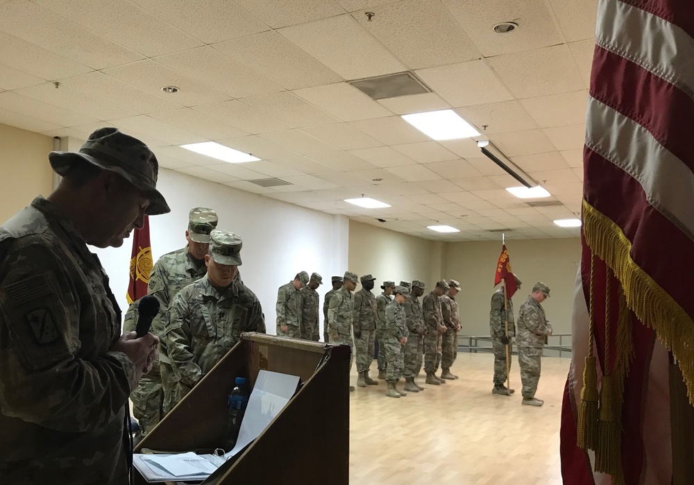 HHD 595th Transportation Brigade, Change of Command