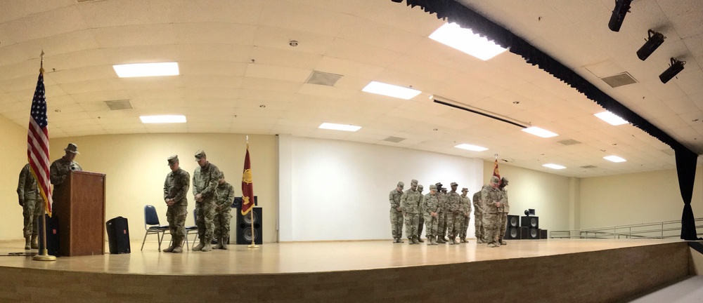 HHD 595th Transportation Brigade, Change of Command