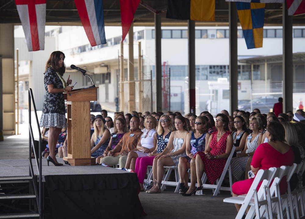 Second Lady of the United States Karen Pence addresses military spouses in Hawaii