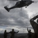 31st MEU Maritime Raid Force Marines sharpen fast roping skills aboard USS Wasp