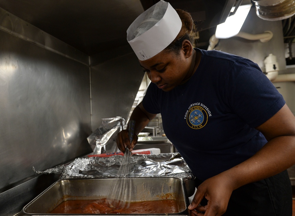Sailor Mixes Sauce For Chow