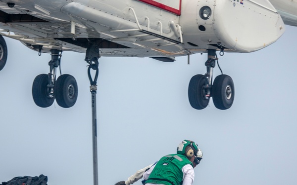 Replinishment-at-sea for the USS John P. Murtha