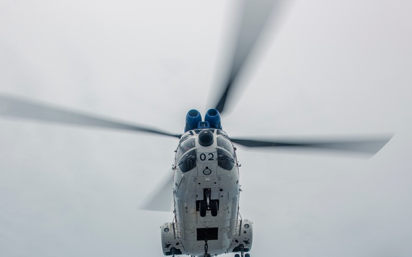 Replinishment-at-sea for the USS John P. Murtha