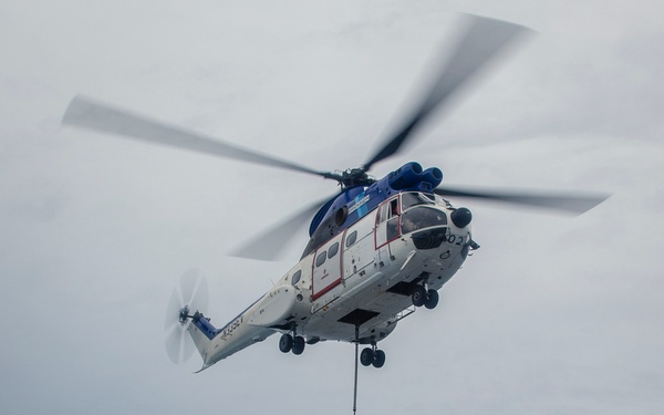 Replinishment-at-sea for the USS John P. Murtha
