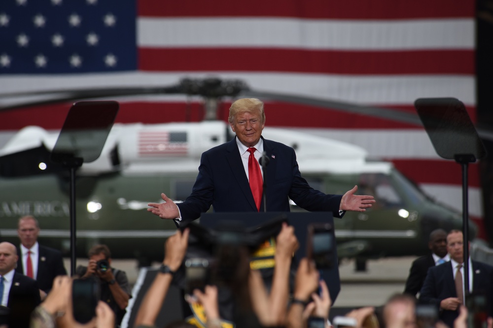 Trump thanks U.S. service members