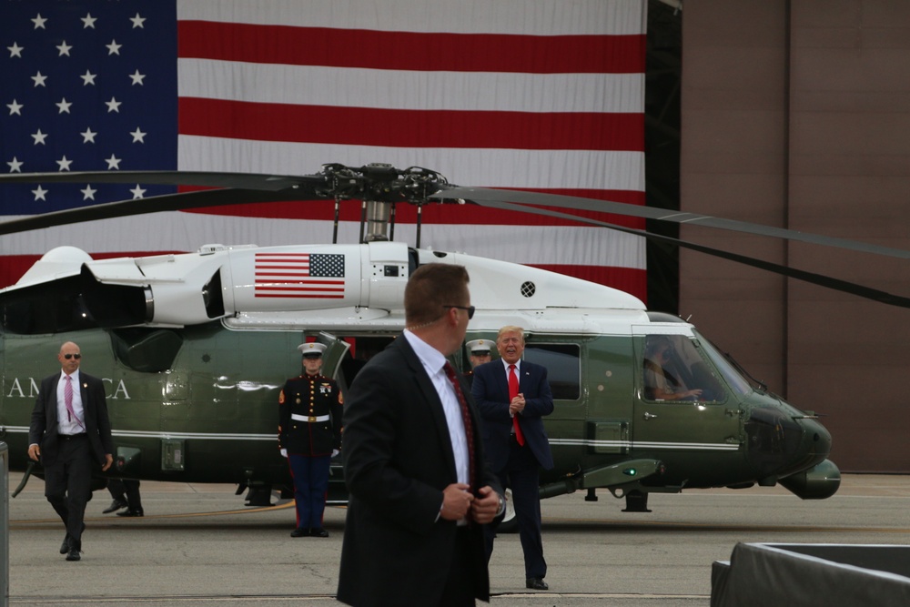 President Donald J. Trump troop rally