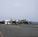 F/A-18 Super Hornets wait to be launched from the flight deck of the Nimitz-class aircraft carrier USS Abraham Lincoln (CVN  72)