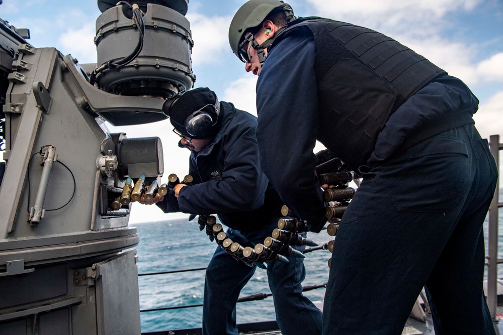 USS Michael Murphy Gunnery Exercise