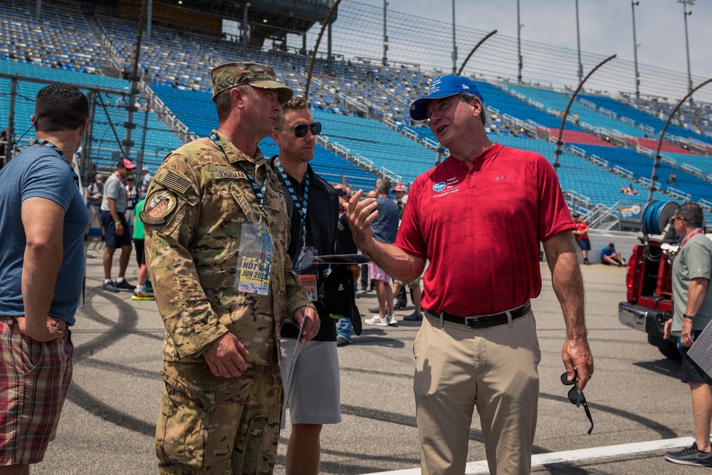 Air National Guard loadmaster honored at NASCAR