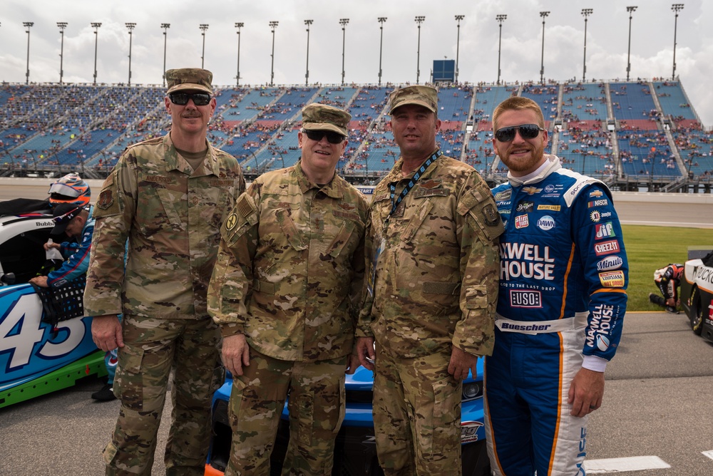 Air National Guard loadmaster honored at NASCAR