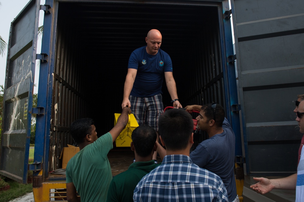 Pacific Angel 19-1 civil engineers donate tools, supplies to Bangladesh Air Force