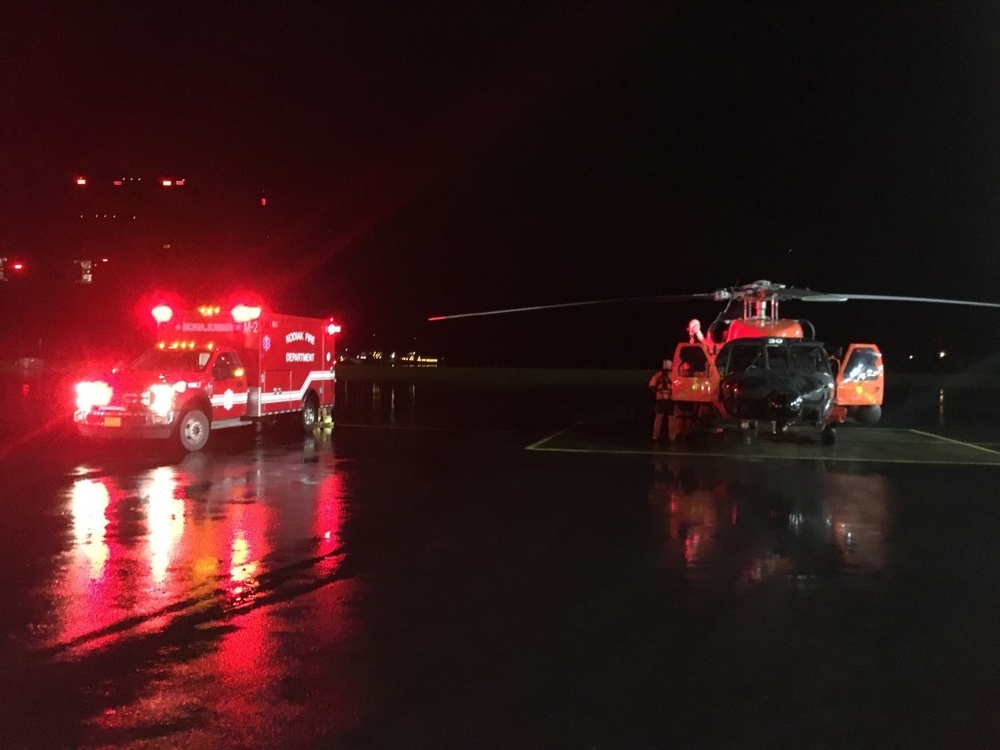 Coast Guard aircrew medevacs injured 6-year-old girl from Ouzinkie, Alaska