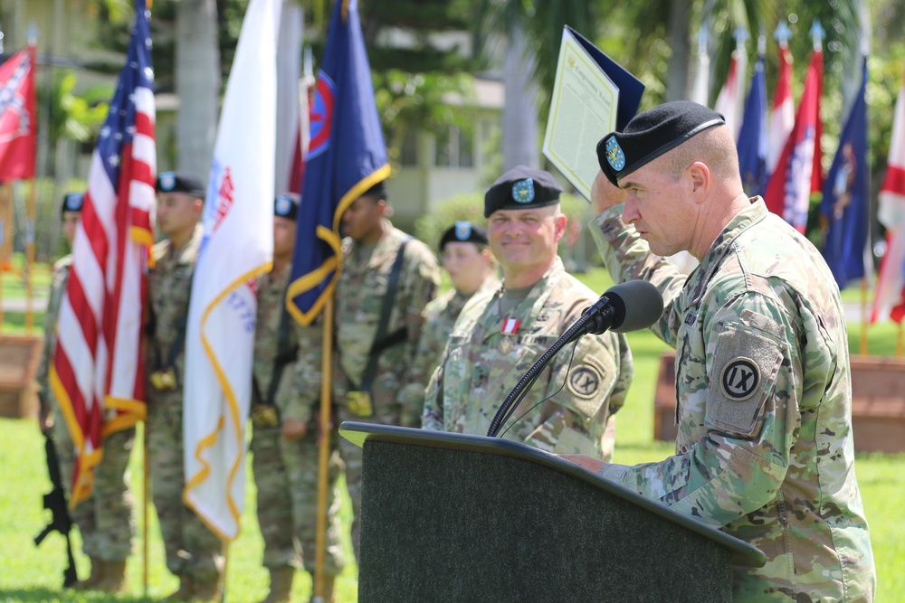 Pacific Pride leader shares gift of history during change of command