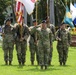 Baird leads the colors at 9th MSC Change of Command