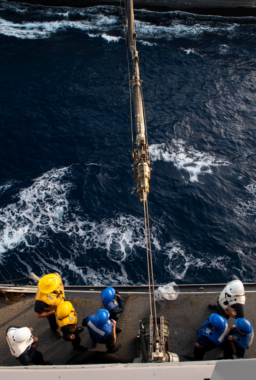 USS Green Bay (LPD 20) Replenishment at Sea