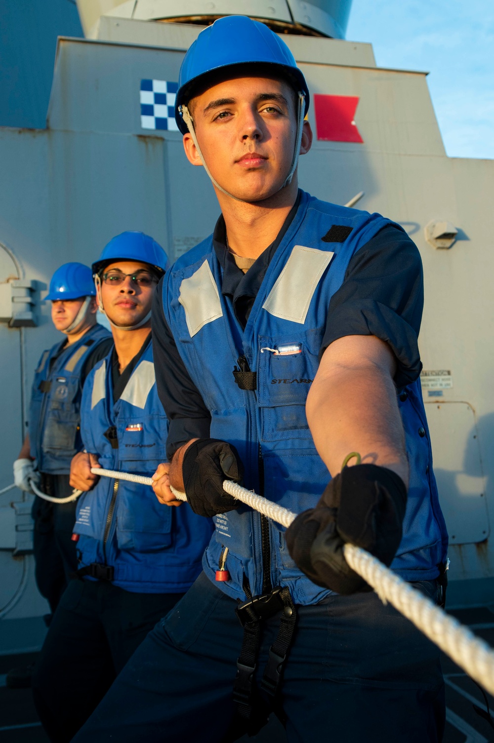 USS Green Bay (LPD 20) Replenishment at Sea