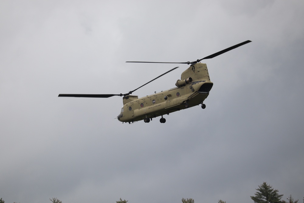Chinook helicopters, crews support training at Fort McCoy