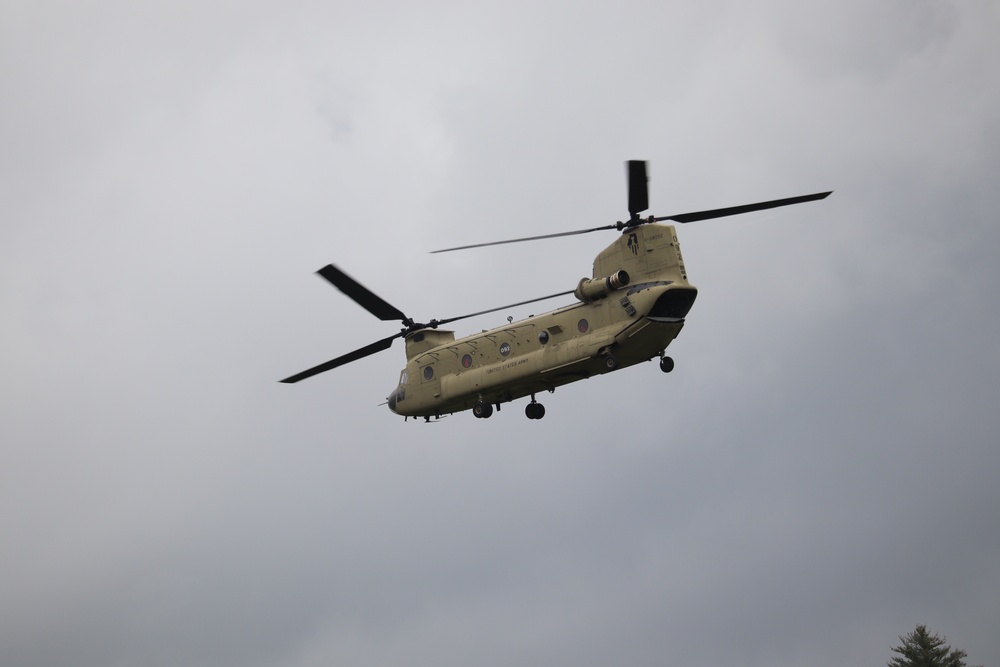 Chinook helicopters, crews support training at Fort McCoy
