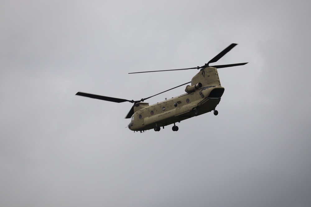 Chinook helicopters, crews support training at Fort McCoy