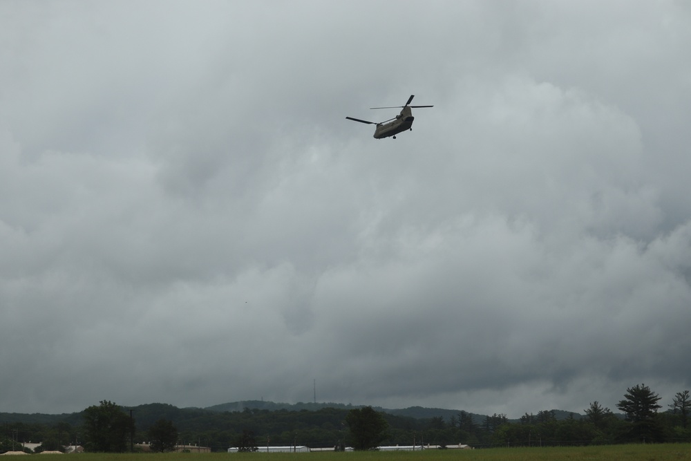 Chinook helicopters, crews support training at Fort McCoy