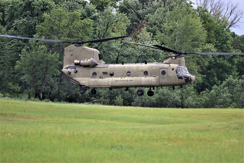 Chinook helicopters, crews support training at Fort McCoy