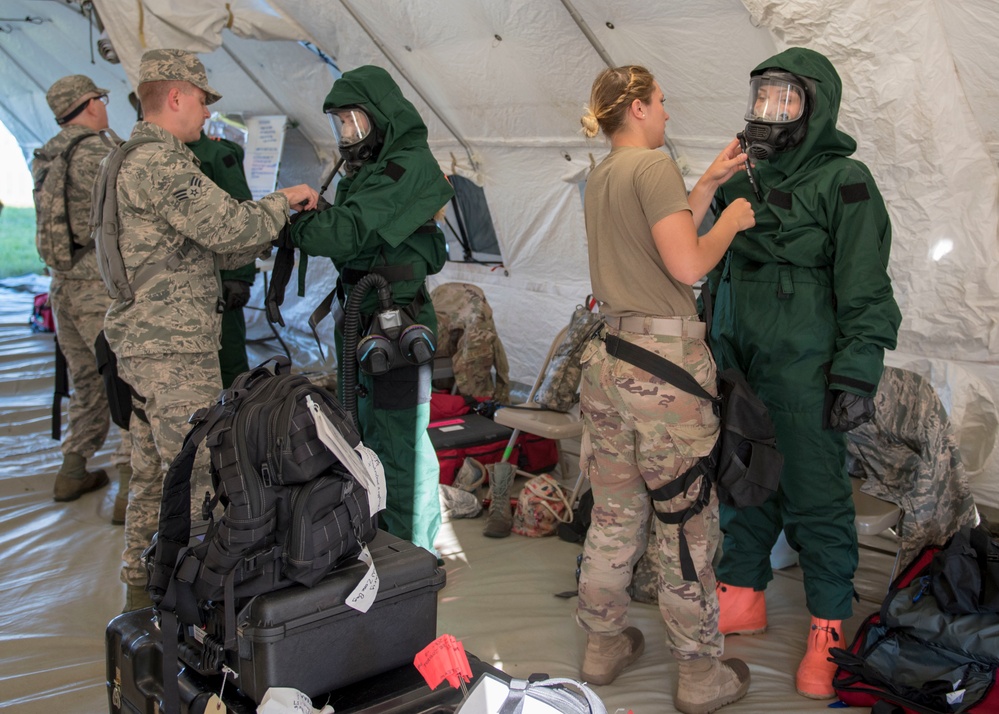 Wisconsin Guardsmen hone their skills during exercise at Volk Field ANGB