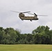 Chinook helicopter training operations at Fort McCoy