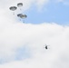 25th Infantry Division jump from a CH-47 Chinook helicopter during airborne training