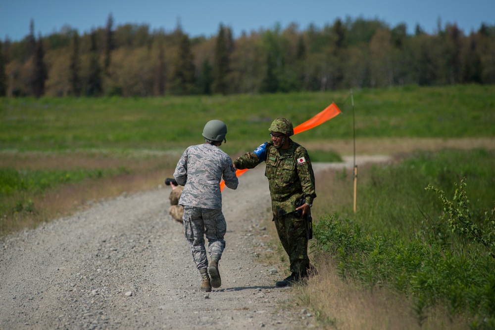 Japanese jump out of C-130's during Red Flag-Alaska 19-2